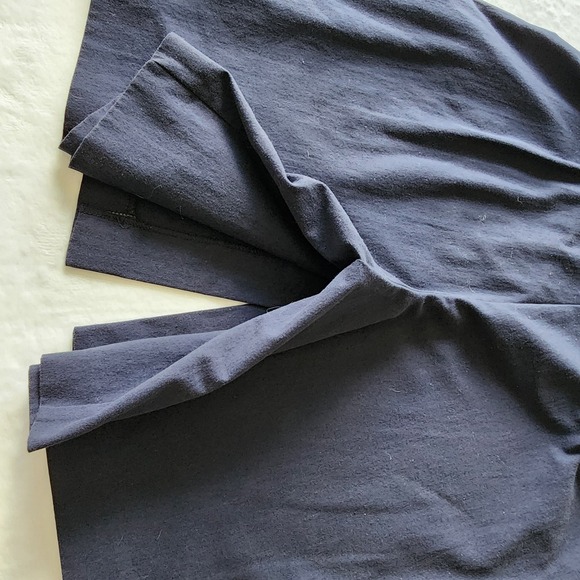 Vintage Lana Lee Skirt Womens Medium Button Front Culottes Shorts Navy Office - Picture 8 of 13